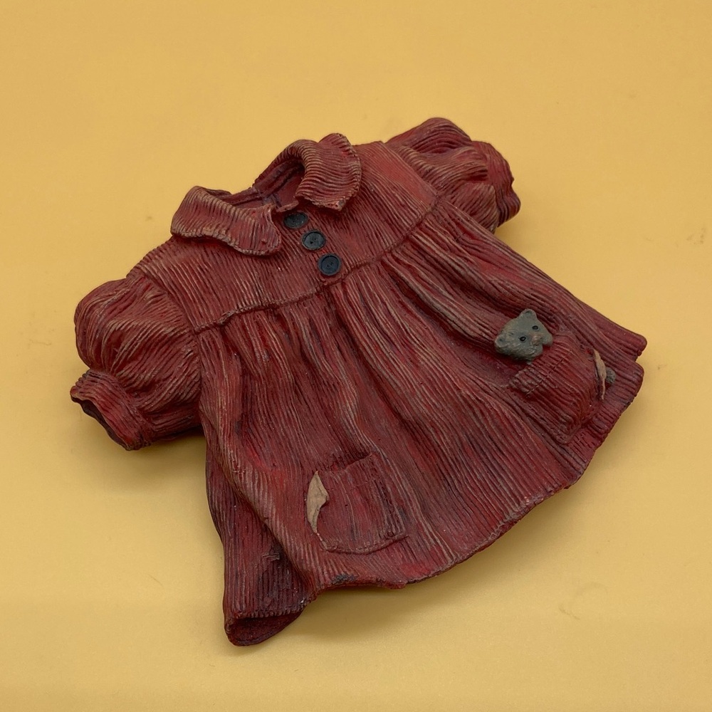 Vintage Keywest clay red dress decor 80s - 00208H